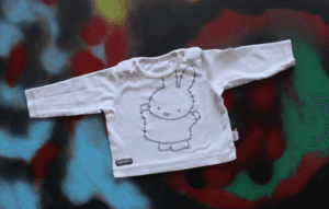 Nijntje shirtje wit met grijs Nijntje maatje 62