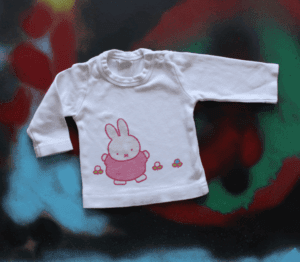 Nijntje shirtje wit met roze Nijntje maatje 50/56