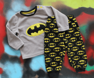 Batman pyjama grijs en zwart maat 80