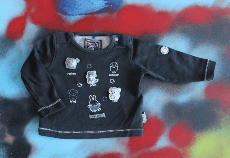 Nijntje shirtje zwart met lange mouwen maatje 62