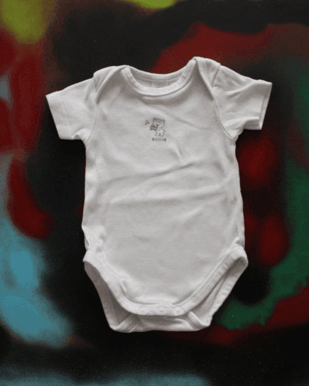 C&A baby club 3 pack rompertjes wit met beertje maatje 68 - Afbeelding 4