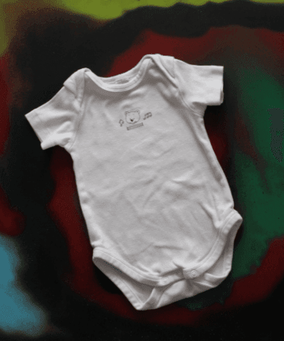 C&A baby club 3 pack rompertjes wit met beertje maatje 68 - Afbeelding 2