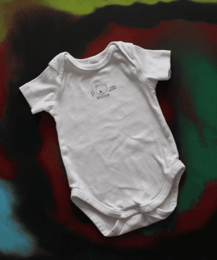C&A baby club 3 pack rompertjes wit met beertje maatje 68 - Afbeelding 2