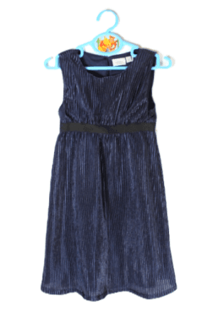 Name it dark sapphire velours haltertop donkerblauw maat 98