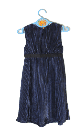 Name it dark sapphire velours haltertop donkerblauw maat 98 - Afbeelding 2