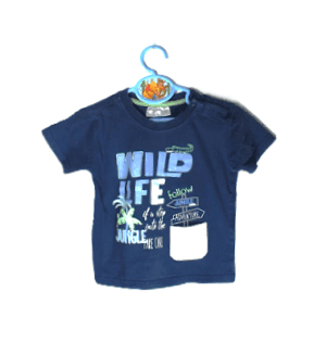 Ergee zomer shirt donkerblauw Wild Life .... maatje 86