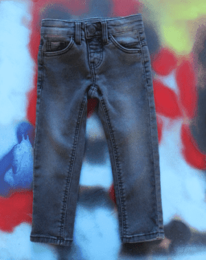 Tweedehands Hema girls jeans zwart skinny fit maatje 92