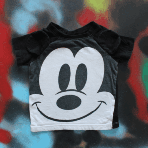 H&M shirtje zwart Mickey Mouse maat 80