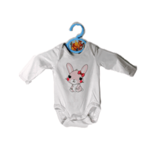 H&M rompertje wit met schattig konijntje maatje 56
