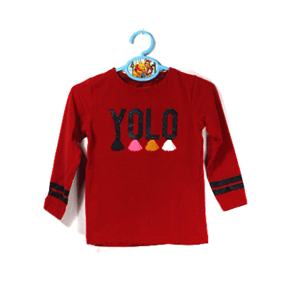 Name it girls shirtje rood met lange mouwen maatje 92