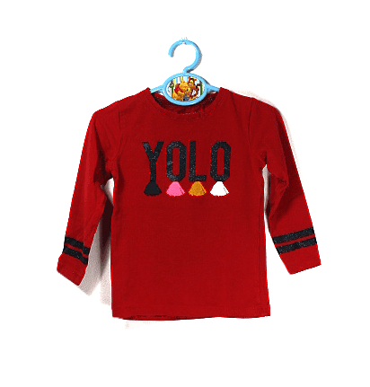 Name it girls shirtje rood met lange mouwen maatje 92