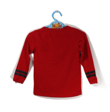 Name it girls shirtje rood met lange mouwen maatje 92 - Afbeelding 2