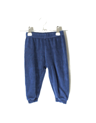 Zeeman pyjama velours donkerblauw met raket maat 80 - Afbeelding 3