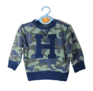 Tommy Hilfiger boys sweater camouflage blauw en groen maat 86
