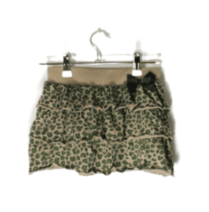 Fr3ndz rokje beige met groene panterprint maat 110