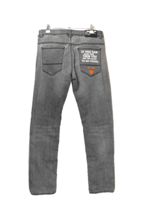 Chapter Young jeans grijs met broekzak statement maat 170