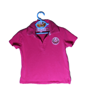 HKM shirt donkerroze Little sister my world best pony maat 98/104