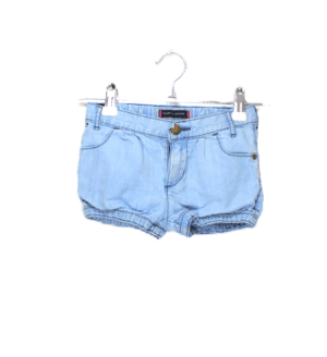Tommy Hilfiger girls denim shorts lichtblauw maatje 98 van super duurzaam lyocell
