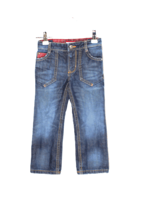 Tommy Hilfiger girls jeans straight donkerblauw maat 98