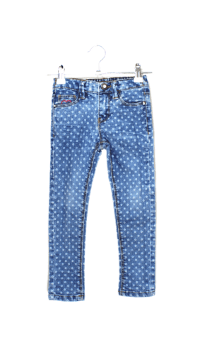 Kiki & Koko girls jeans met all over bloemetjes patroon maatje 98