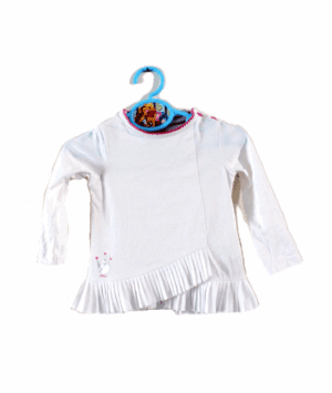 Schitterend mooi shirtje wit voor meisjes van s. Oliver maatje 74