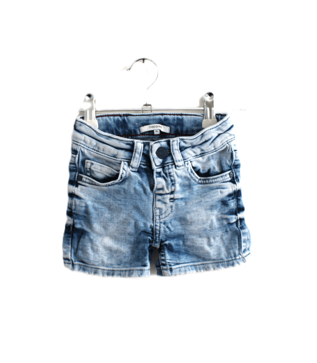 Korte jeans broek Noppies gebleekt maatje 86