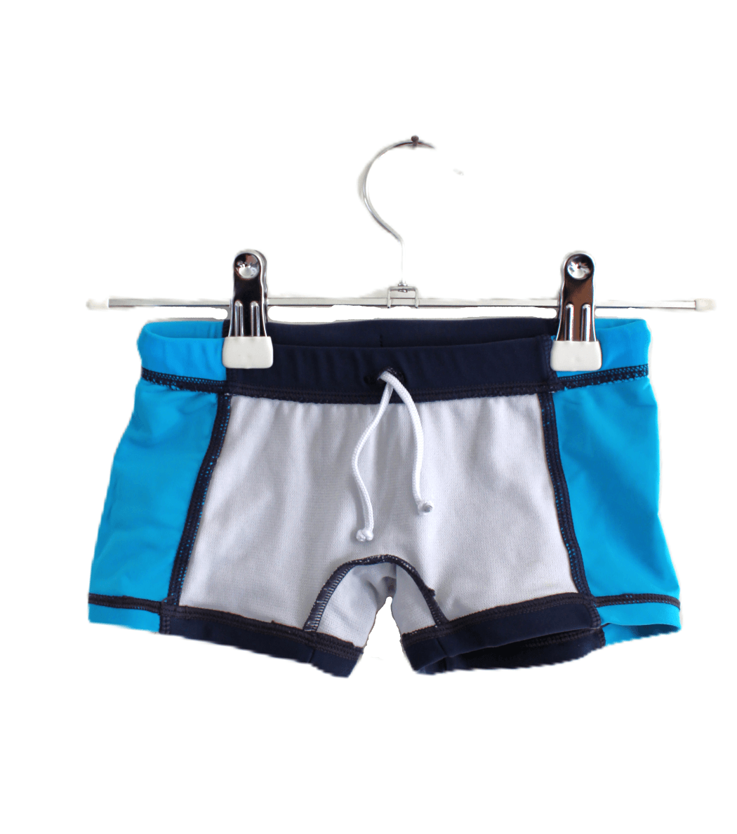 Zwembroekje Easyswim donkerblauw en turquoise maatje 98 - Afbeelding 2