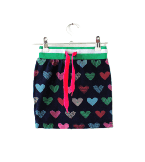 Super cute donkerblauw rokje van O´Chill met hartjes maatje 116/122