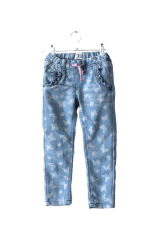 Vrolijke witte vlinders jegging voor meisjes maat 110