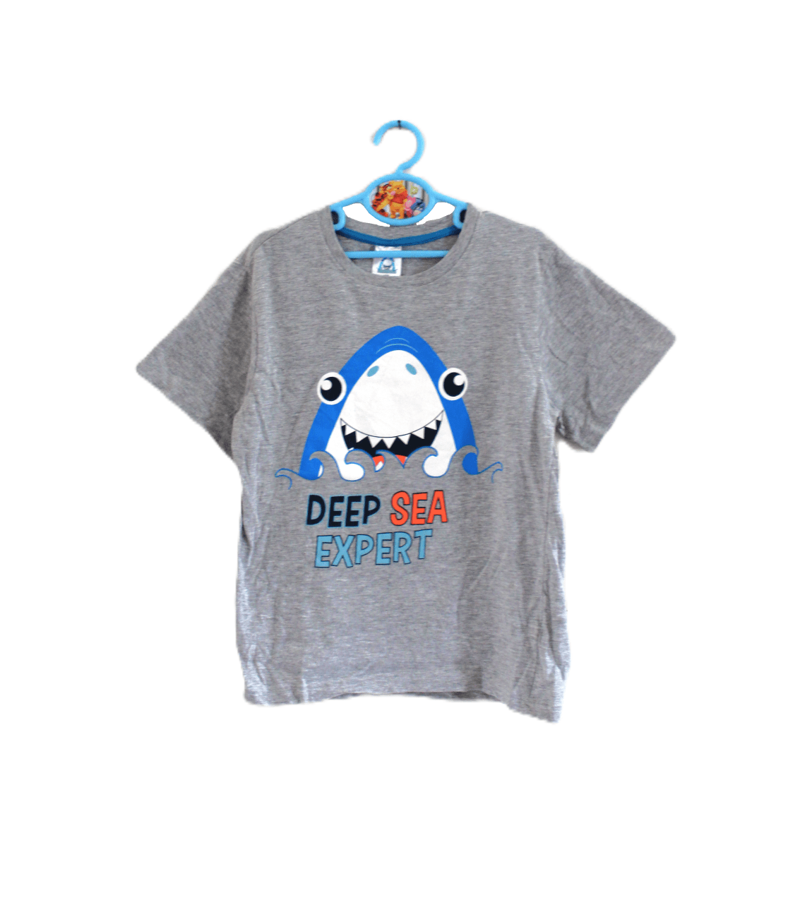 Shortama haai grijs en blauw maat 134/140 - Afbeelding 2